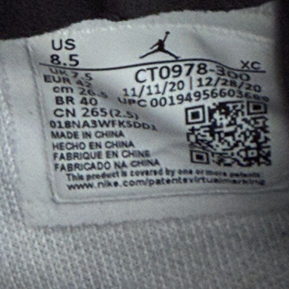 Nike Air Jordan 1  Mens Size 8.5 Zoom Air Comfort Stadium Green CT0978-300 - Picture 8 of 8